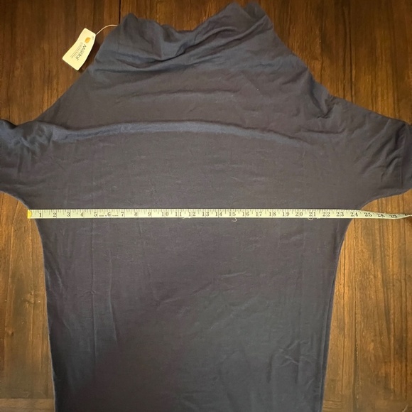 NWT Essential Bodywear Women's Navy Long Sleeve Mock Dress, Size M - Picture 9 of 9